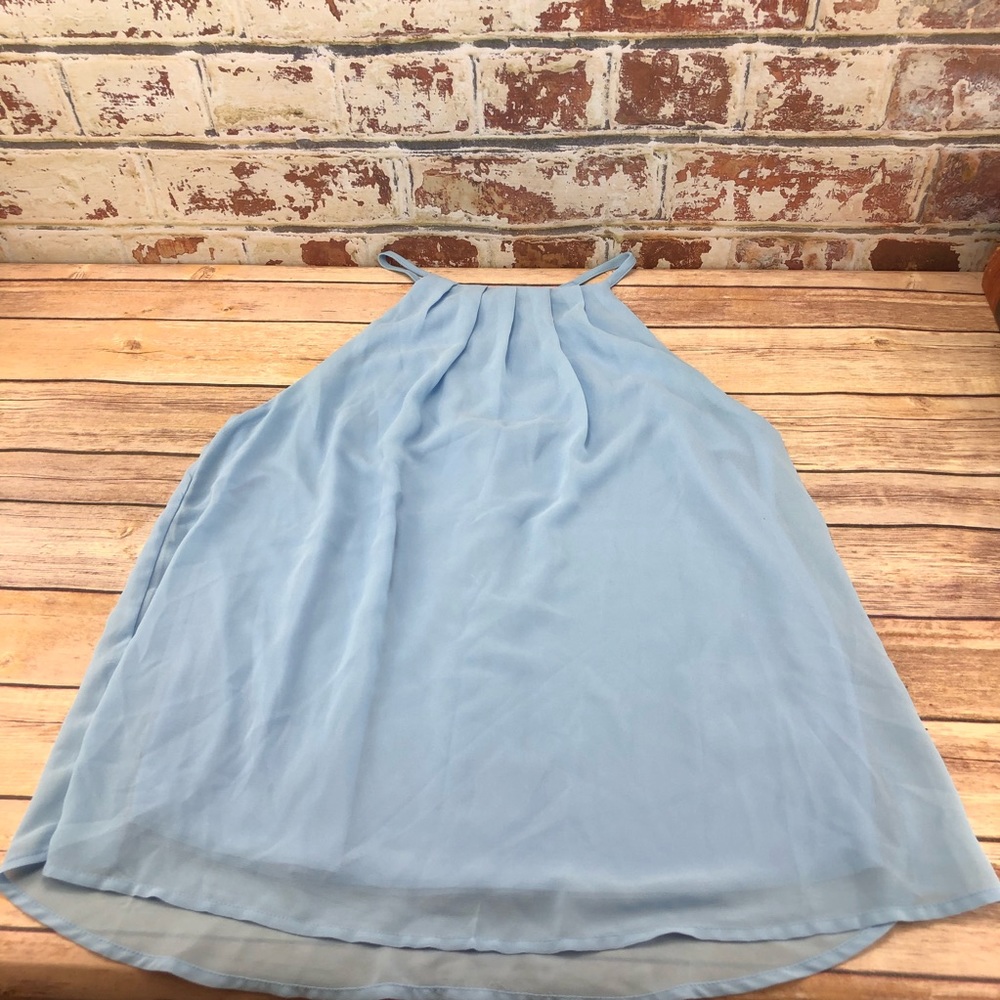 ❗️Francesca’s Sky Blue Highneck Tank szM
